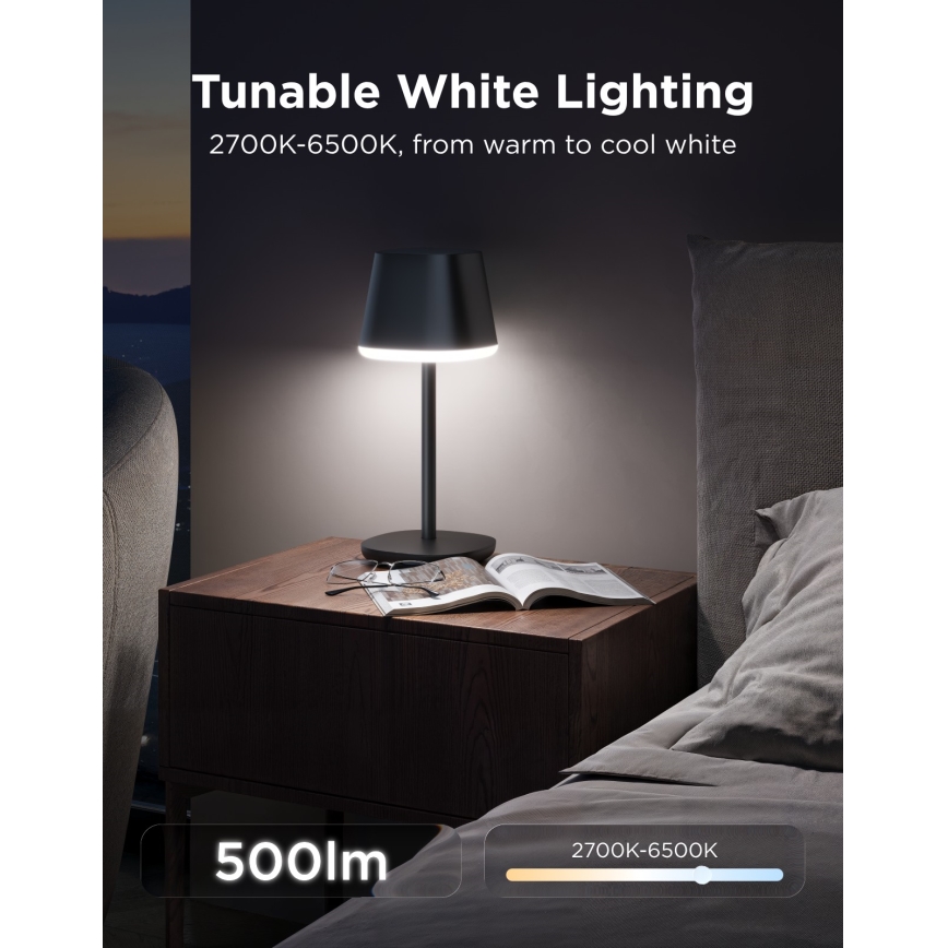 Govee - LED RGBICWW Lampada da tavolo dimmerabile CLASSIC MATTER LED/10W/5V 4800mAh Wi-Fi
