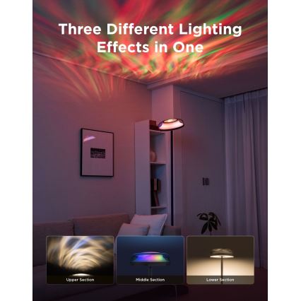 Govee - Lampada da terra dimmerabile LED RGBICWW UPLIGHTER MATTER LED/24W/230V Wi‑Fi