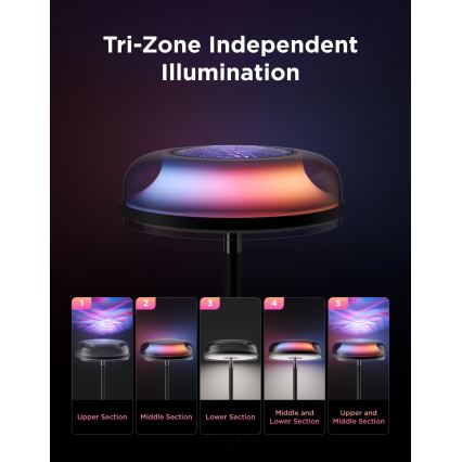 Govee - Lampada da terra dimmerabile LED RGBICWW UPLIGHTER MATTER LED/24W/230V Wi‑Fi