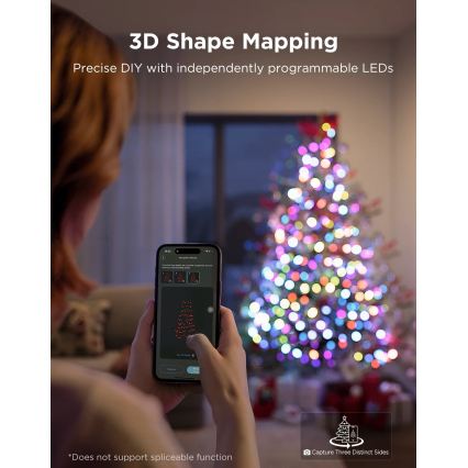 Govee - LED RGBWIC Catena di luci natalizie per esterni 2700-6500K 30m Wi-Fi Matter IP65