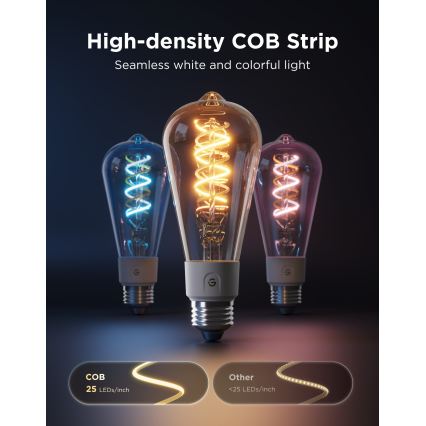 Govee - Lampadina LED RGBWW dimmerabile Smart MATTER ST64 E27/5W/230V 2700-6500K Wi-Fi