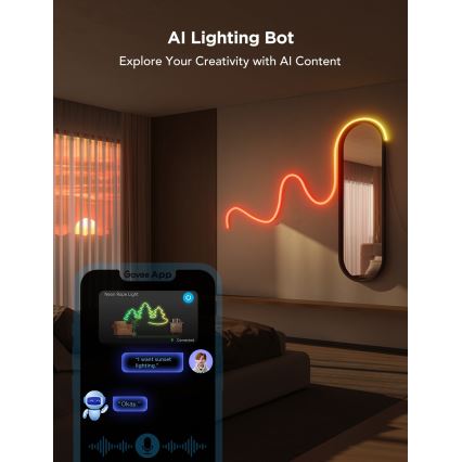 Govee - Neon 2 MATTER pieghevole Striscia LED 5m RGBIC Wi-Fi IP67