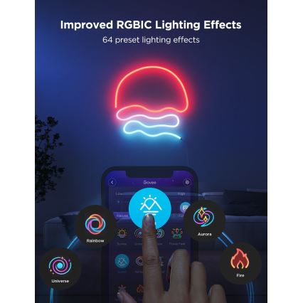 Govee - Neon 2 MATTER striscia LED flessibile 3m RGBIC Wi-Fi