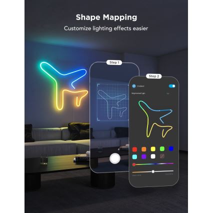 Govee - Neon 2 MATTER striscia LED flessibile 3m RGBIC Wi-Fi