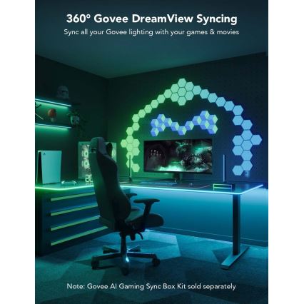 Govee - Neon LED tavolo retroilluminazione 3m RGBIC Wi-Fi