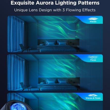 Govee - Proiettore di luce LED RGBW Galaxy Pro Wi-Fi Materia