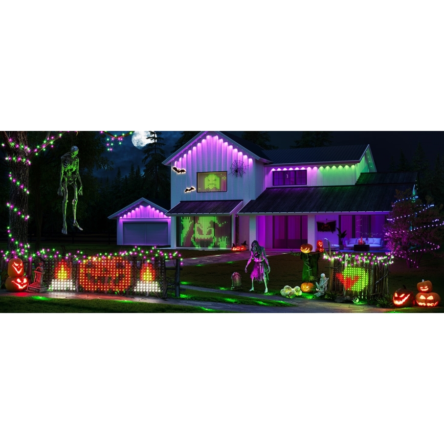 Govee - Rete luminosa LED RGBIC per esterni 143x85cm Wi-Fi Matter IP65