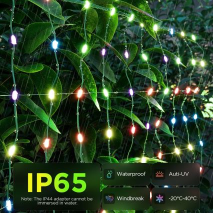 Govee - Rete luminosa LED RGBIC per esterni 143x85cm Wi-Fi Matter IP65