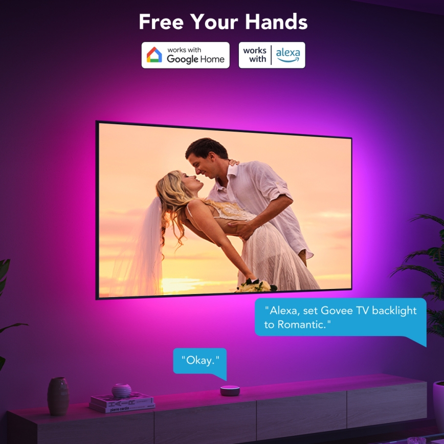 Govee - Retroilluminazione LED SMART per TV 55-65 RGBIC Wi-Fi