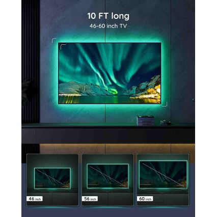 Govee - retroilluminazione SMART LED RGB per TV 46-60 + telecomando