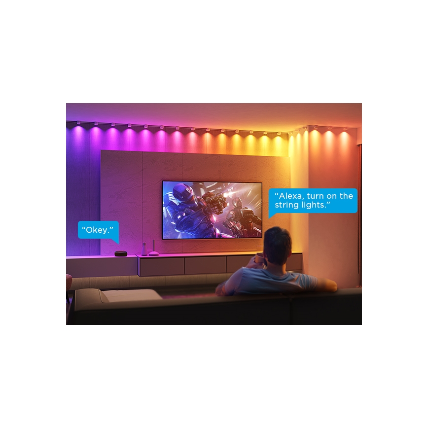 Govee - RGBIC LED Faretti a stringa 3m Wi-Fi