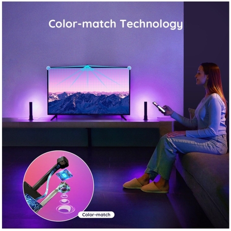 Govee - SET 2x Flow PRO SMART LED TV & Gaming - RGBICWW Wi-Fi