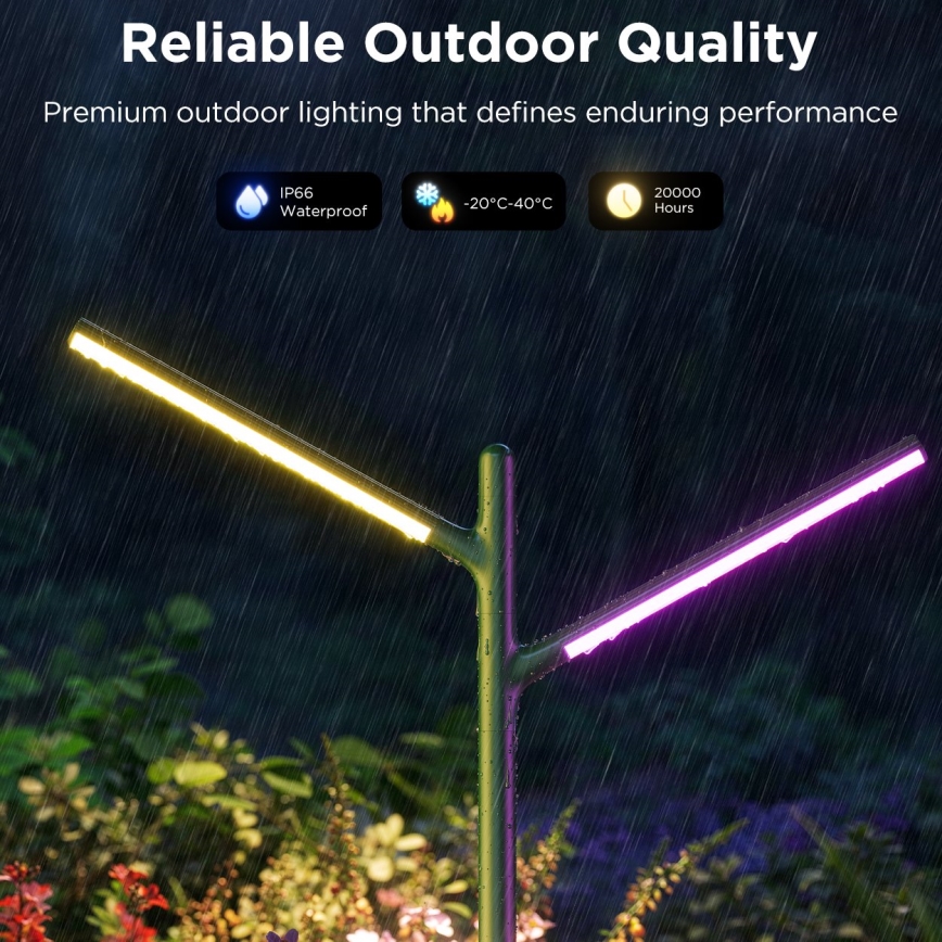 Govee-SET 2x LED RGBICWW Lampada da esterno dimmerabile LED/36W/230V IP66 2700-6500K Wi-Fi