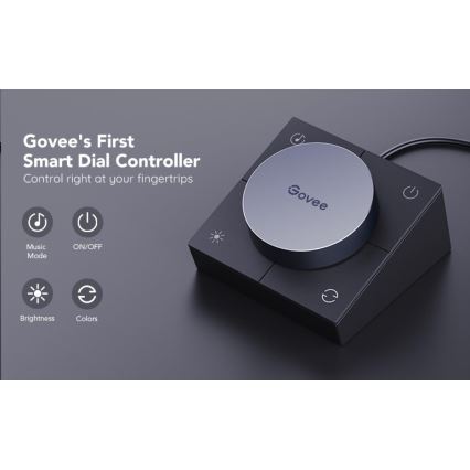 Govee - Set da 2 pannelli Smart Gaming Wi-Fi LED RGBIC + Smart Dual nero + telecomando