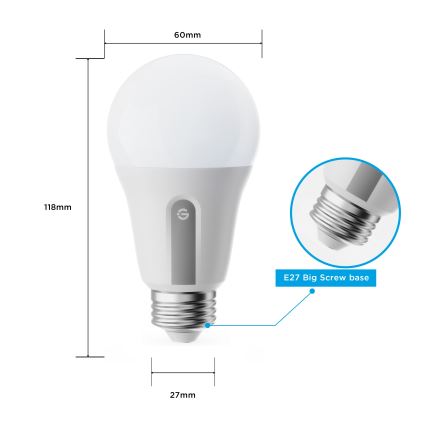 Govee - Confezione da 2 lampadine LED dimmerabili Smart MATTER A60 E27/9W/230V 2700-6500K Wi-Fi