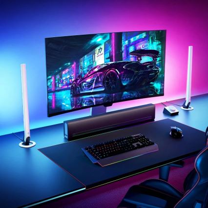 Govee - Confezione 2x Smart Gaming Wi-Fi LED RGBIC Panely + Smart Dual bianco + telecomando