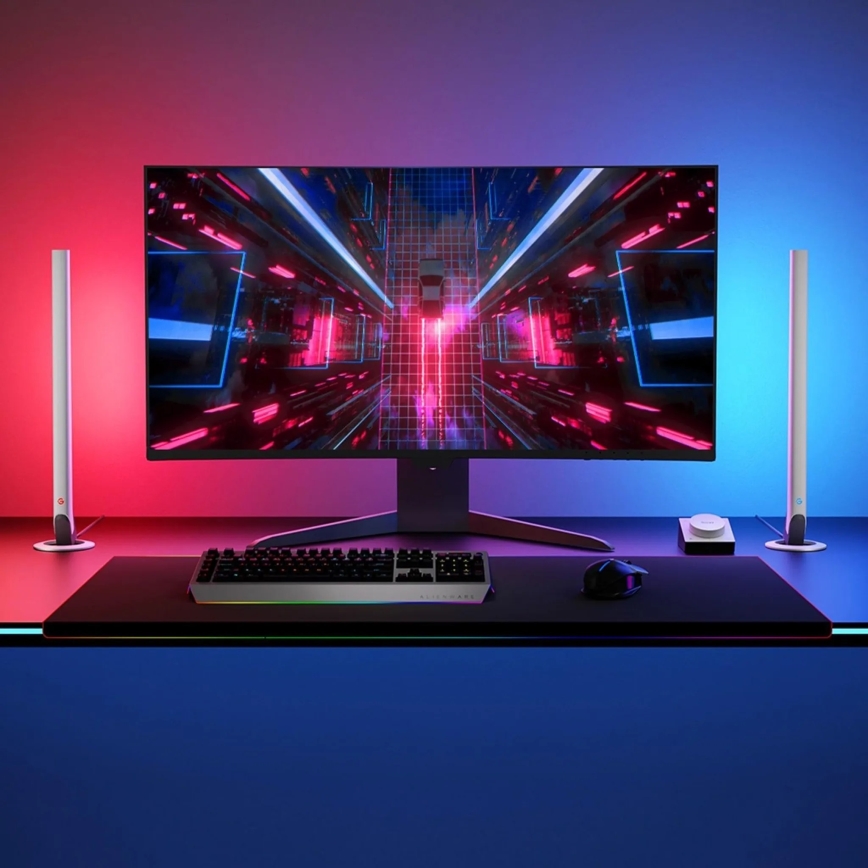 Govee - Confezione 2x Smart Gaming Wi-Fi LED RGBIC Panely + Smart Dual bianco + telecomando