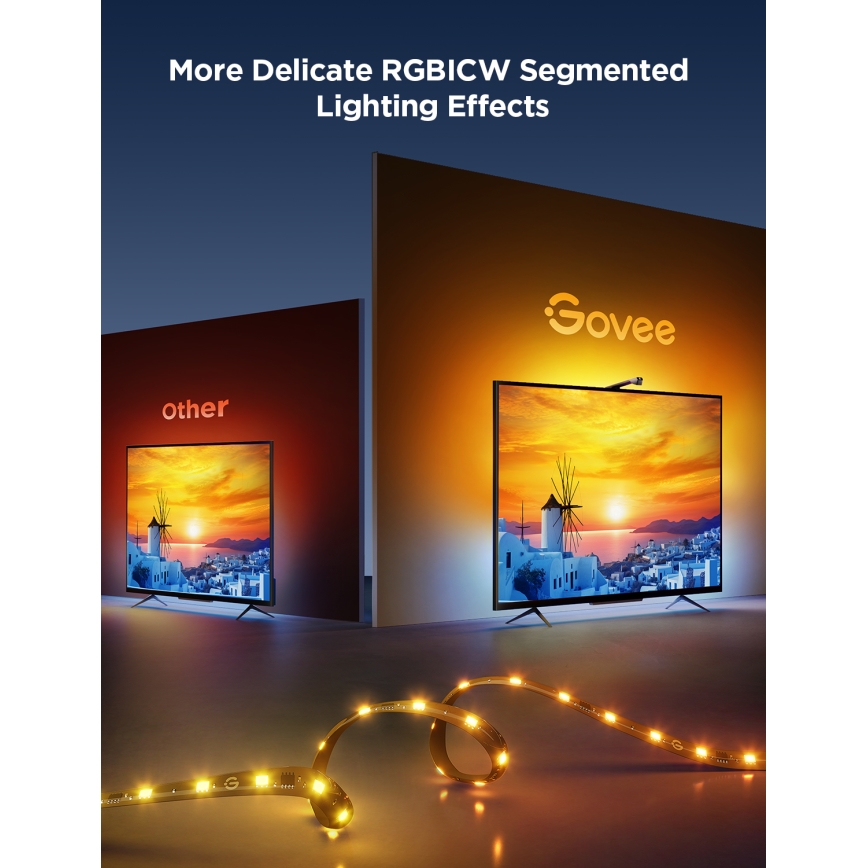 Govee - TV Backlight 3 Lite TV 75-85” SMART LED retroilluminazione RGBICW Wi-Fi IP67