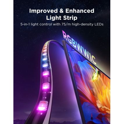 Govee - TV Backlight 3 Pro 75-85 Retroilluminazione SMART LED per TV RGBIC Wi-Fi