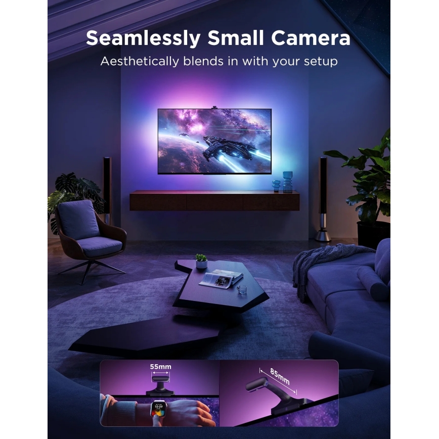 Govee - TV Backlight 3 Pro 75-85 Retroilluminazione SMART LED per TV RGBIC Wi-Fi