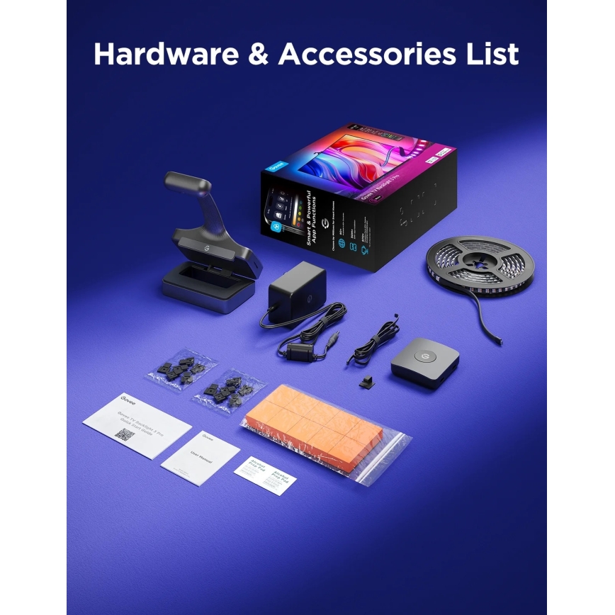 Govee - TV Backlight 3 Pro 75-85 Retroilluminazione SMART LED per TV RGBIC Wi-Fi