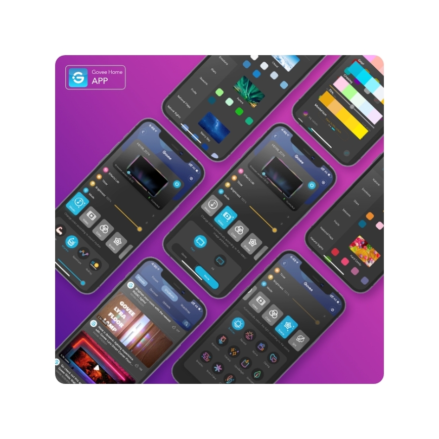 Govee - Wi-Fi RGBIC Smart PRO Striscia LED 3m - extra durevole