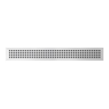 Griglia di scarico 49,5x2,3 cm acciaio inox/argento