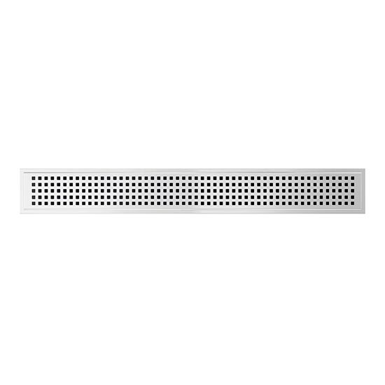 Griglia di scarico 49,5x2,3 cm acciaio inox/argento