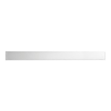Griglia per canalina 78x1,8 cm in acciaio inox/argento