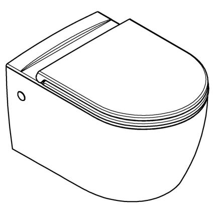 GROHE 103848SH00 - WC a parete START ROUND CERAMIC 368 × 543 mm durable bianco