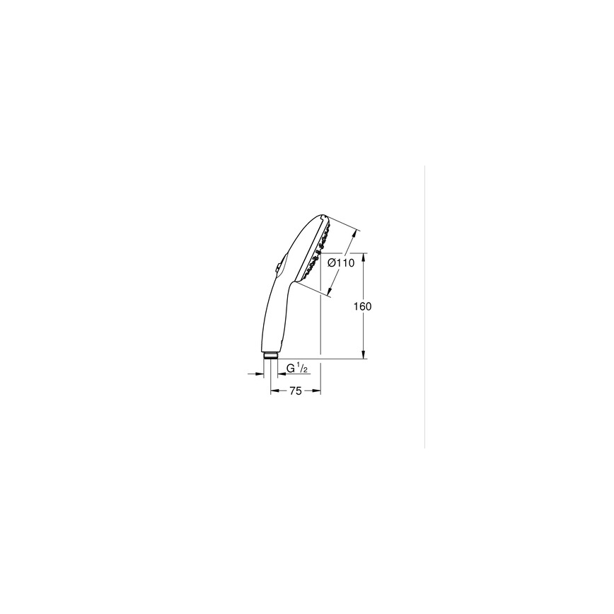 GROHE 1053152431 - VITALIO START 110 Doccetta 600 mm nera
