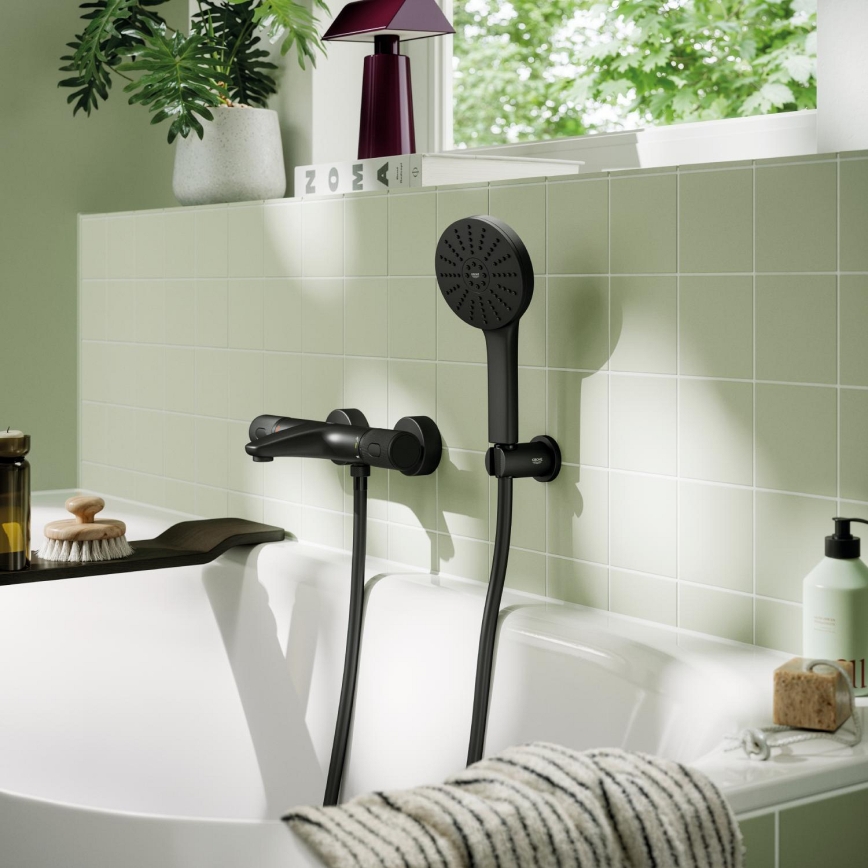 GROHE 1348652430 - Kit doccia VITALIO JOY+ 120 mm nero