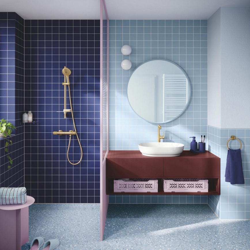 GROHE 134866GN00 - Set doccia VITALIO JOY+ 120 mm, finitura oro