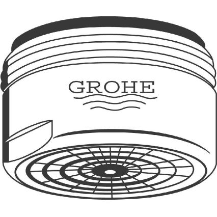 GROHE 13929000 - Aeratore M 24 × 1, cromo lucido