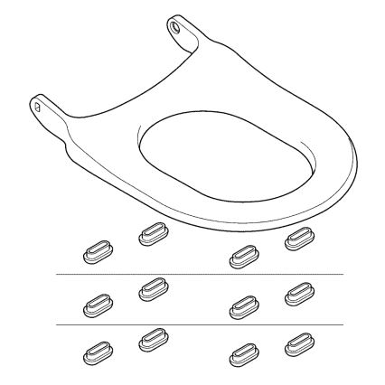 GROHE 14924SH0 - Sedia WC SENSIA ARENA, bianco Duro