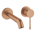 GROHE 19408DL1 - Miscelatore per lavabo a due fori ESSENCE 183 mm, finitura bronzo