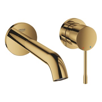 GROHE 19408GL1 - Miscelatore per lavabo a due fori ESSENCE 183 mm oro