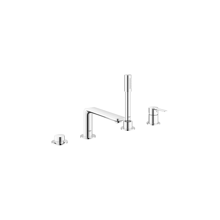 GROHE 19577001 - Set miscelatore vasca a quattro fori LINEARE, cromo lucido