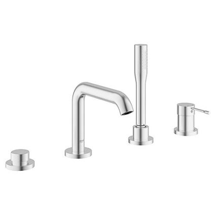 GROHE 19578DC1 - Set miscelatore vasca a quattro fori ESSENCE, acciaio inossidabile
