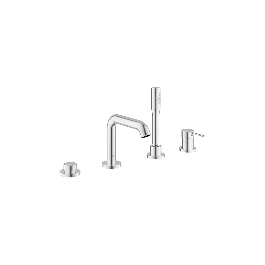 GROHE 19578DC1 - Set miscelatore vasca a quattro fori ESSENCE, acciaio inossidabile
