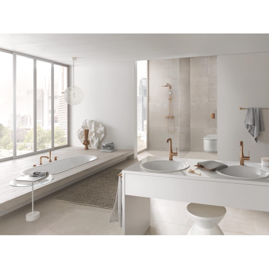 GROHE 19578DL1 - Miscelatore per vasca a quattro fori ESSENCE finitura rame