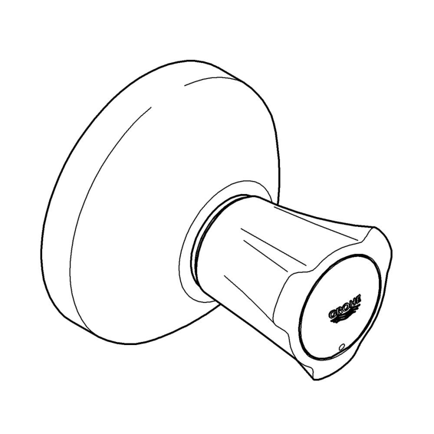 GROHE 19808001 - COSTA L Concealed Valve Trim, Polished cromo