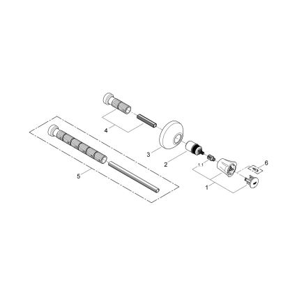 GROHE 19809001 - Finitura per valvola incassata COSTA L, cromo lucido