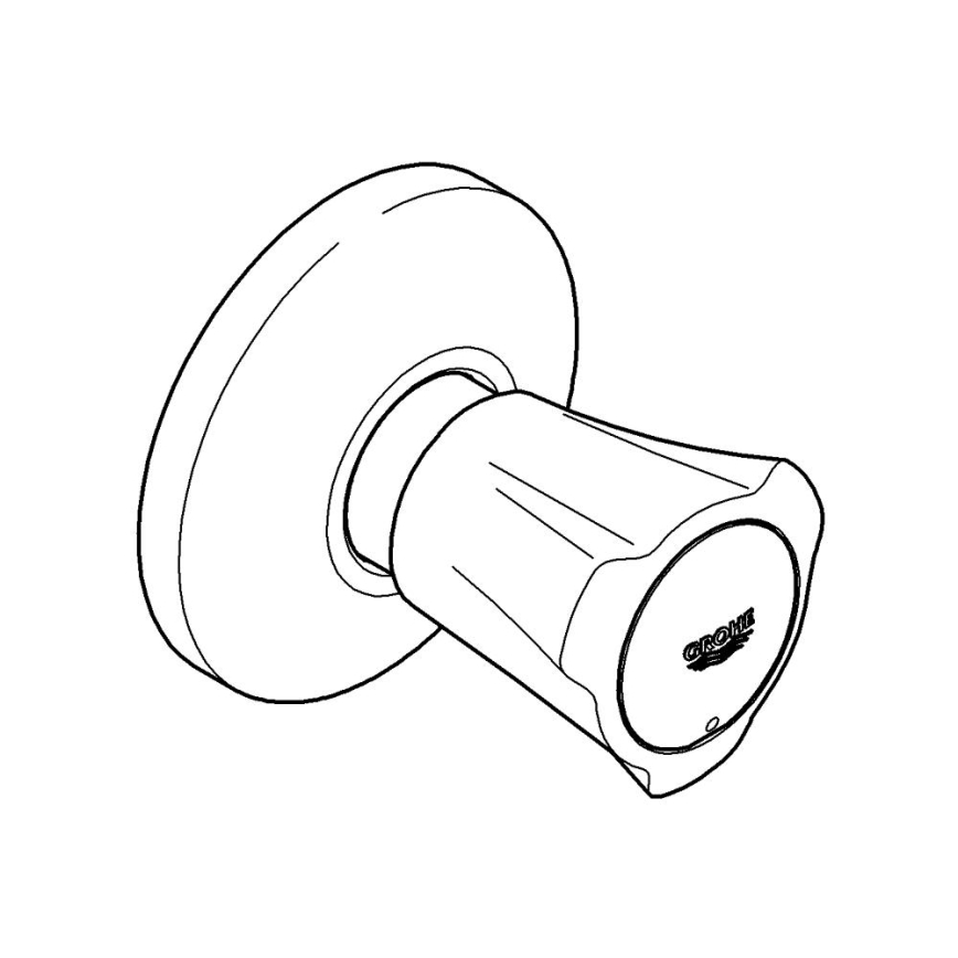 GROHE 19855001 - COSTA L finitura valvola incassata 10-35 mm, cromo lucido