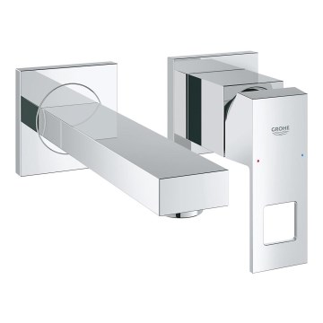 GROHE 19895000 - Miscelatore lavabo a due fori EUROCUBE 171 mm cromato lucido
