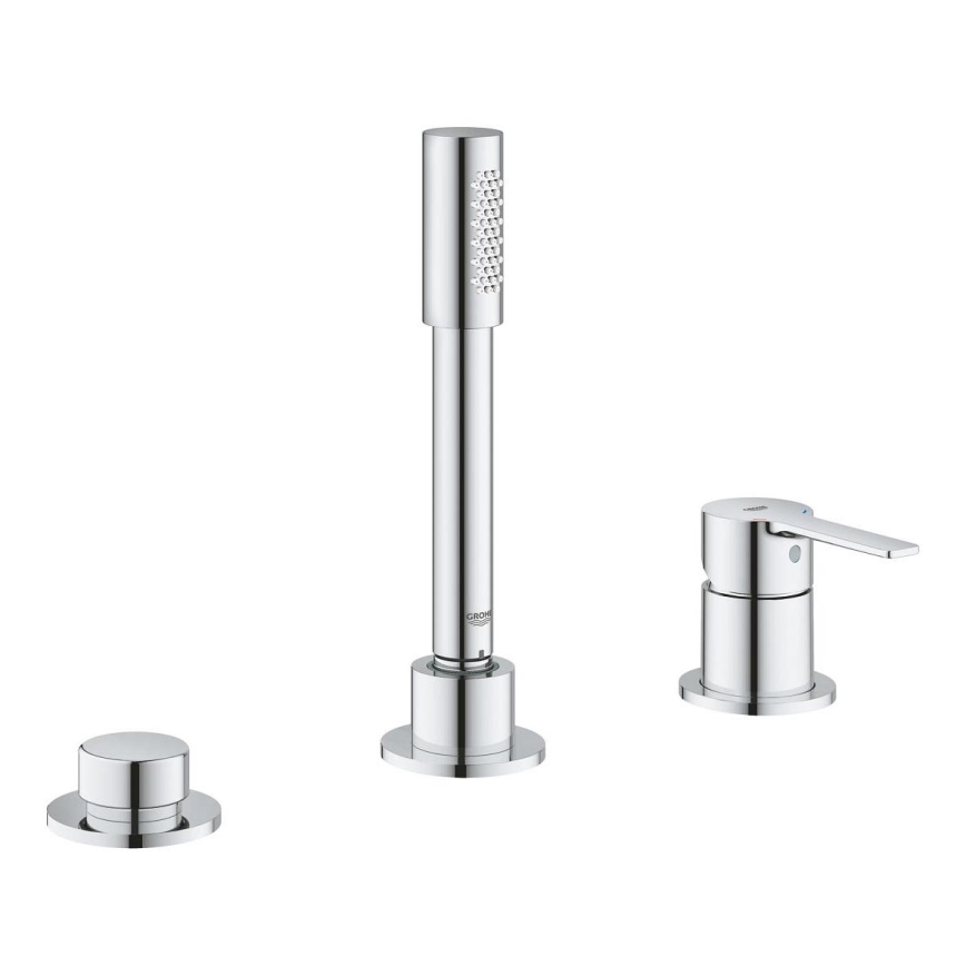 GROHE 19965001 - Miscelatore per vasca a tre fori LINEARE, cromo lucido