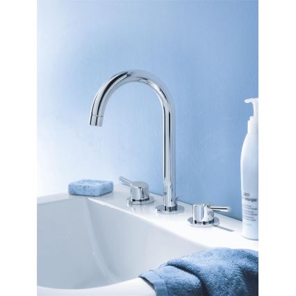 GROHE 20216001 - CONCETTO Miscelatore lavabo a tre fori DN 15 Misura L Cromo