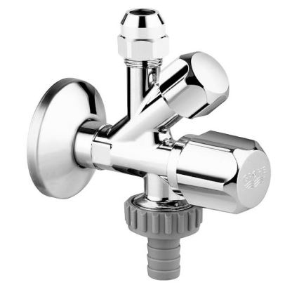 GROHE 22035000 - Valvola ad angolo combinata UNIVERSAL DN 15, cromo lucido