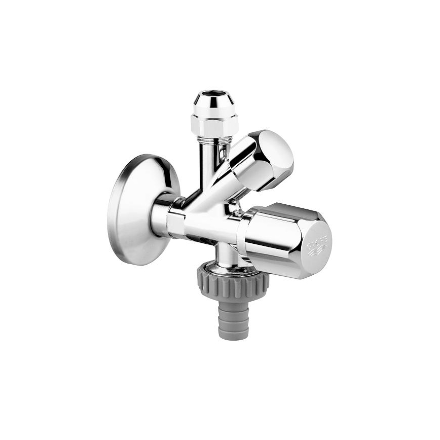 GROHE 22035000 - Valvola ad angolo combinata UNIVERSAL DN 15, cromo lucido