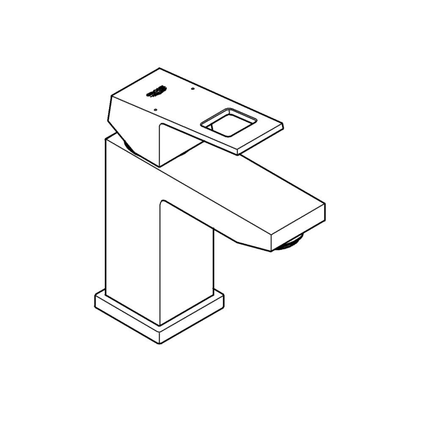 GROHE 2313200E - Miscelatore lavabo EUROCUBE misura S, cromo lucido
